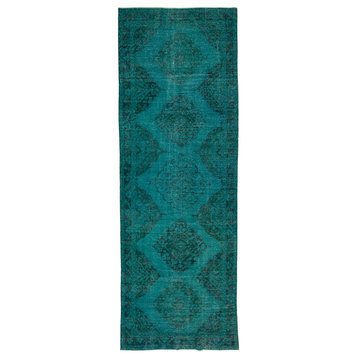 Rug N Carpet - Handwoven Oriental 4' 6'' x 13' 4'' Antique Runner Rug