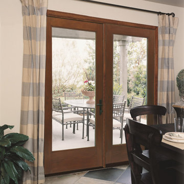 Fiber-Classic Oak doors