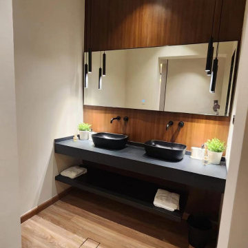 Double Vanity Powder Room