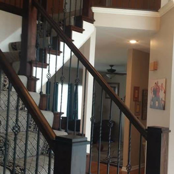 Iron spindles and new custom stair parts