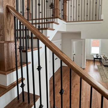 Project #117 | Custom Twist on a Classic L-Shaped Stair