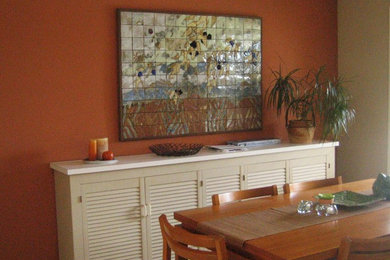 Dining room - traditional dining room idea in Seattle
