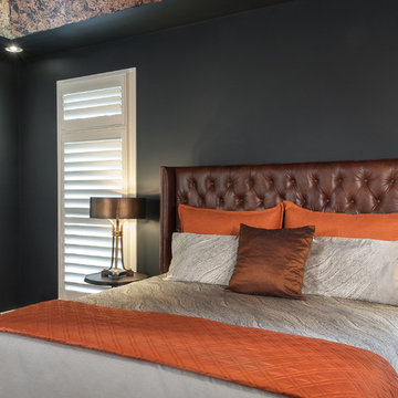 Bold, Masculine Master Bedroom