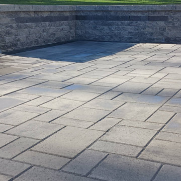 16’ x 16’ Patio, 12 feet of Custom Seating Wall