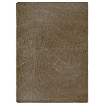 Hand Tufted Cafe Latte Wool Area Rug