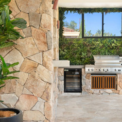 Berwick irregular walling, outdoor kitchen area at Maroubra - Products