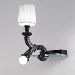 Wood AP 2 AP Wall Sconce By Minitalux Lighting - Wall Sconces