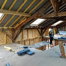 rénovation d.une vieille grange