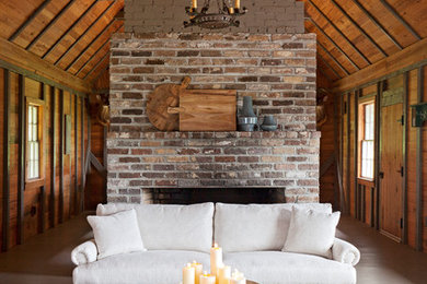 Living room - cottage living room idea in Charleston