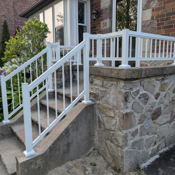 Picket Front Step Railing