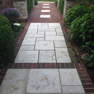 Brick Paver Walkway BEFORE Pressure Cleaning | Northville Twp, MI