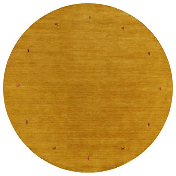 8' Round Persian Gabbeh Handmade Rug - Q15164