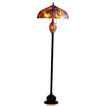 Liaison 3-Light Victorian Double Lit Floor Lamp