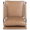 Safavieh Esposito Metal Accent Chair Dark Brown/Silver