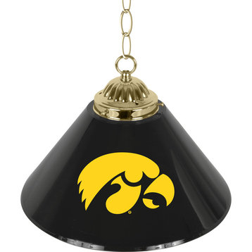 Pendant Light - University of Iowa  14-Inch Single Hanging Lamp