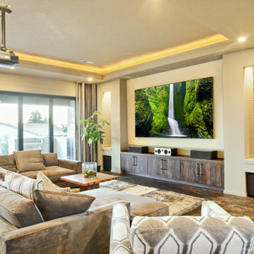 Beautiful Living Room in New Modern Home