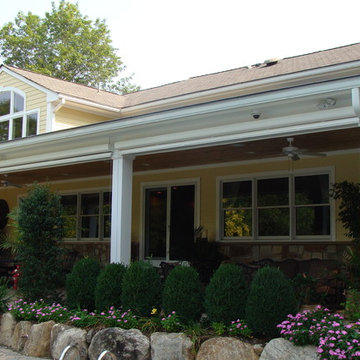 Motorized Porch Shades Transform a Hot Patio into a Cool Room in Seconds