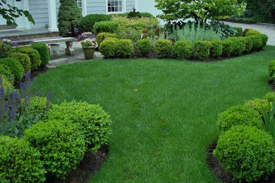 This is an example of a traditional landscaping in New York.