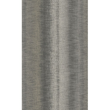 Metallic Finish Woven Stripe Paste the Wall Wallpaper, Walnut, Sample