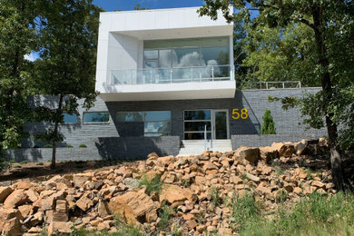 Design ideas for a contemporary home design in Little Rock.