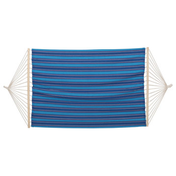 GDF Studio Weston Outdoor Hammock Fabric, ONLY, Multi-Blue/Red/and White Strip