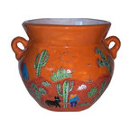 Medium Size Desert Talavera Ceramic Pot