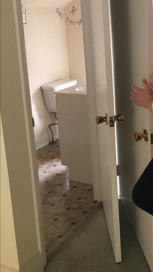 what is this discoloration on linoleum?