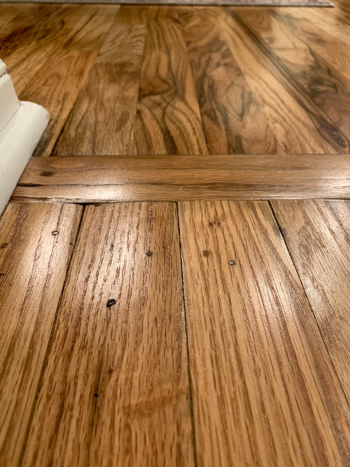 Crowning on newly installed hardwood