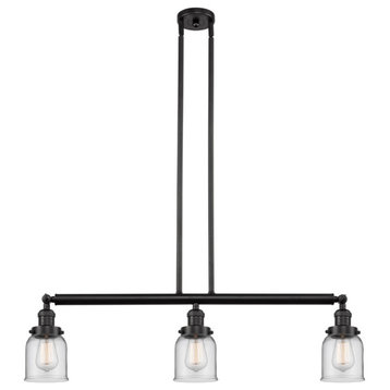 Innovations Small Bell 3-Light Island Light, Oiled Rubbed Bronze
