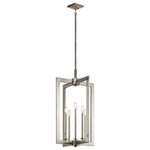 Kichler Lighting - 43902 Cullen 5-Light 18" Incandescent Foyer Pendant, Finish, Classic Pewter - This 5 light of transitional lantern style in foyer pendant from the Cullen collection in a classic pewter and olde bronze finish features adjustable rotating arms allowing you to create your own sleek, linear design.