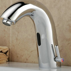 Contemporary Bathroom Sink Faucet with Hot and Cold Automatic Sensor - T0119A - Bathroom Sink Faucets