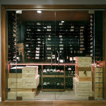 Short Hills NJ Contemporary Modern Wine Cabinet