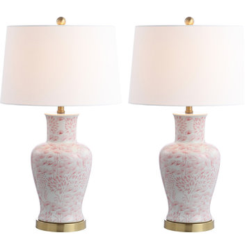 Calli Table Lamp (Set of 2) - Pink, White