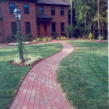 Welcoming Walkways of Genuine Clay Pavers