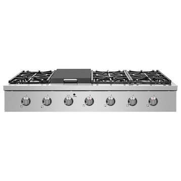 NXR 48" Stainless Steel Pro-Style Natural Gas Cooktop SCT4811