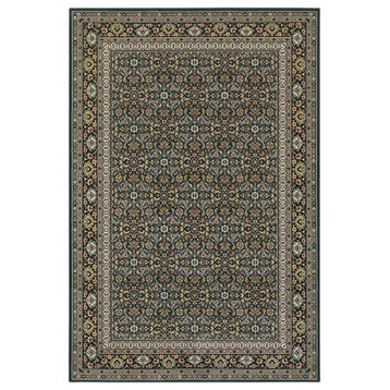 Oriental Weavers Kashan Collection Navy/ Multi Oriental Indoor Area Rug 1'10"X3'