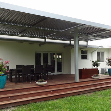 Adjustable Louvered Pergola and Patio Cover