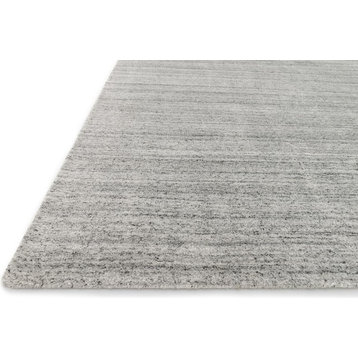 Viscose & Wool Barkley Hand Loomed Area Rug by Loloi, Silver, 9'3"x13'