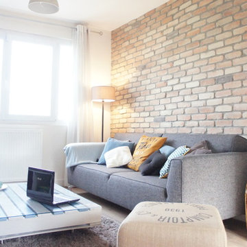 Une maison mitoyenne rénovée et modernisée, à l'ambiance industrielle