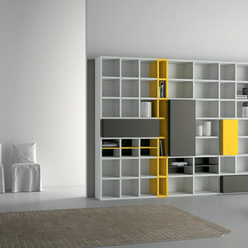 Modern Italian wardrobs, walk-in closets, libraries & wall units.