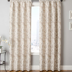 Blindsgalore Signature Drapery Panel: Kunas Patterned Jacquard - Curtains