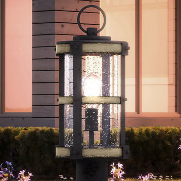 Luxury Farmhouse Post Light, Olde Iron, UEX1104