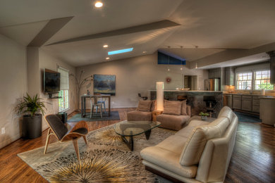 Inspiration for a modern living room remodel in Other