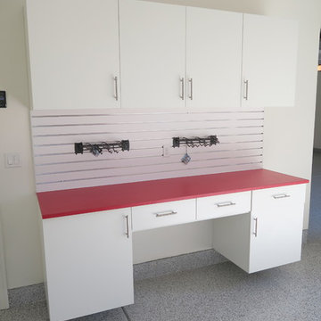 Work Bench with Garage Epoxy Flooring