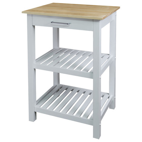 Sunrise Kitchen Island with Harvest Hardwood Top