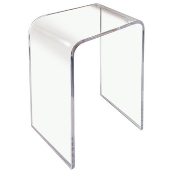 Clear Acrylic End Table 18" x 10.5" x 23" high x 3/4 Thick