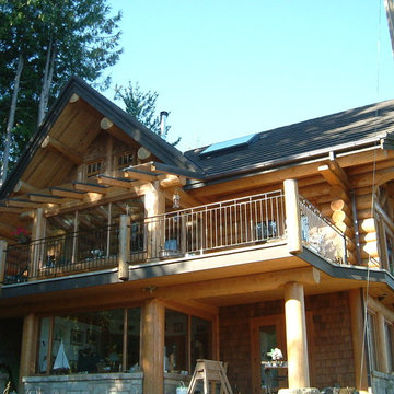 Full Scribe Log Home Exteriors.