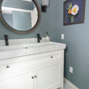 Herringbone Bathroom Floor Tiles