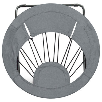 Bungee Chair For Kids Room Or College Dorm Room 32" Round, Gray