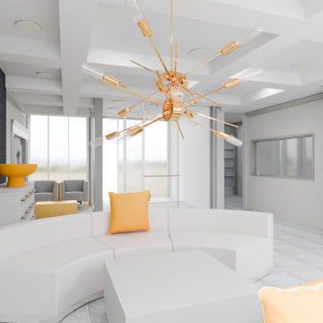 Building Lobby 3D Rendering